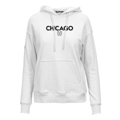 Chicago Blackhawks Levelwear Women's Adorn City Capsule Pullover Hoodie White