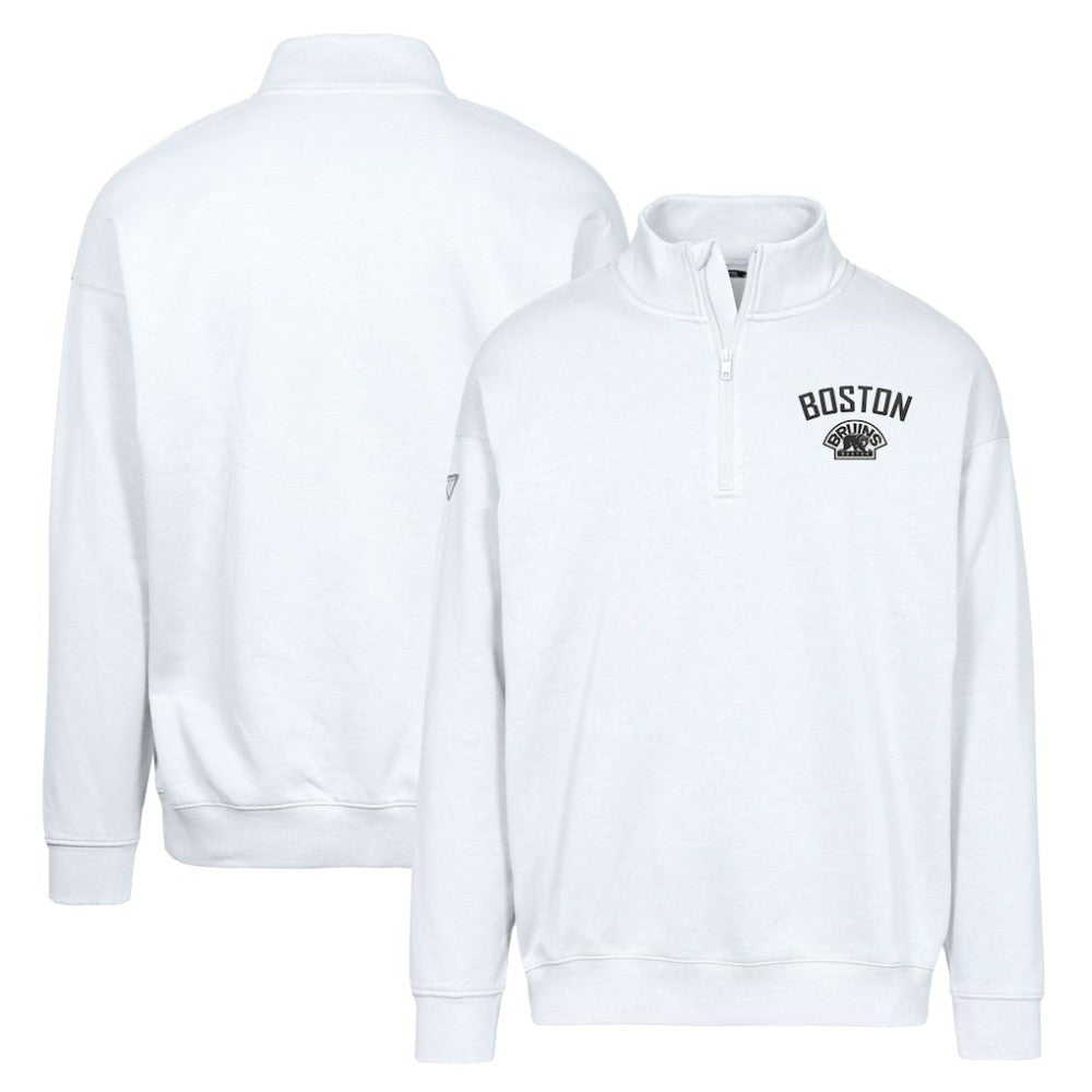 Boston Bruins Levelwear Murray City Capsule Quarter-Zip Sweatshirt White