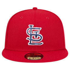 St. Louis Cardinals Checkered Undervisor 59FIFTY Fitted Hat - Red | New Era