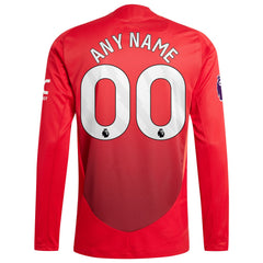 Manchester United 2024/25 Home Custom Long Sleeve Jersey - Red | Adidas online
