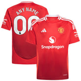Manchester United Youth 2024/25 Home Replica Custom Jersey - Red | Adidas cheap