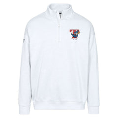 Toronto Blue Jays Levelwear Murray Core Logo Quarter-Zip Pullover Top - White