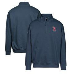 Los Angeles Angels Levelwear Murray Core Logo Quarter-Zip Pullover Top - Navy