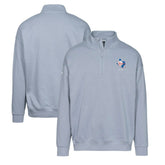 Texas Rangers Levelwear Murray Core Logo Quarter-Zip Pullover Top - Gray