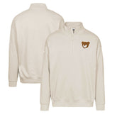 Chicago Cubs Levelwear Murray Core Logo Quarter-Zip Pullover Top - Khaki