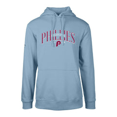 Philadelphia Phillies Levelwear Cooperstown Collection Podium Retro Spellout Pullover Hoodie - Light Blue