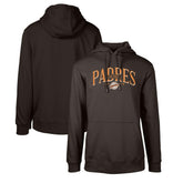 San Diego Padres Levelwear Cooperstown Collection Podium Retro Spellout Pullover Hoodie - Brown