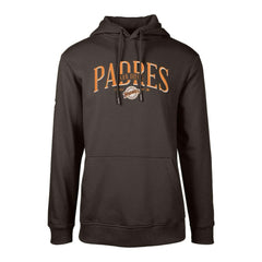 San Diego Padres Levelwear Cooperstown Collection Podium Retro Spellout Pullover Hoodie - Brown