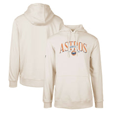 Houston Astros Levelwear Cooperstown Collection Podium Retro Spellout Pullover Hoodie - Khaki