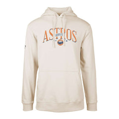 Houston Astros Levelwear Cooperstown Collection Podium Retro Spellout Pullover Hoodie - Khaki