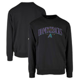 Arizona Diamondbacks Levelwear Zane Cooperstown Collection Retro Spellout Pullover Sweatshirt - Black