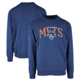 New York Mets Levelwear Zane Cooperstown Collection Retro Spellout Pullover Sweatshirt - Royal