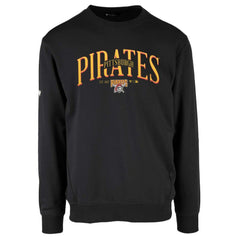 Pittsburgh Pirates Levelwear Zane Cooperstown Collection Retro Spellout Pullover Sweatshirt - Black