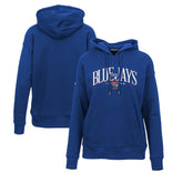 Toronto Blue Jays Levelwear Women's Adorn Cooperstown Collection Retro Spellout Pullover Hoodie - Royal