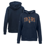 Detroit Tigers Levelwear Women's Adorn Cooperstown Collection Retro Spellout Pullover Hoodie - Navy