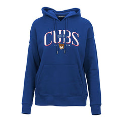 Chicago Cubs Levelwear Women's Adorn Cooperstown Collection Retro Spellout Pullover Hoodie - Royal