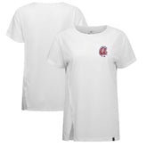 Atlanta Braves Levelwear Women's Influx Cooperstown Core Logo T-Shirt - White