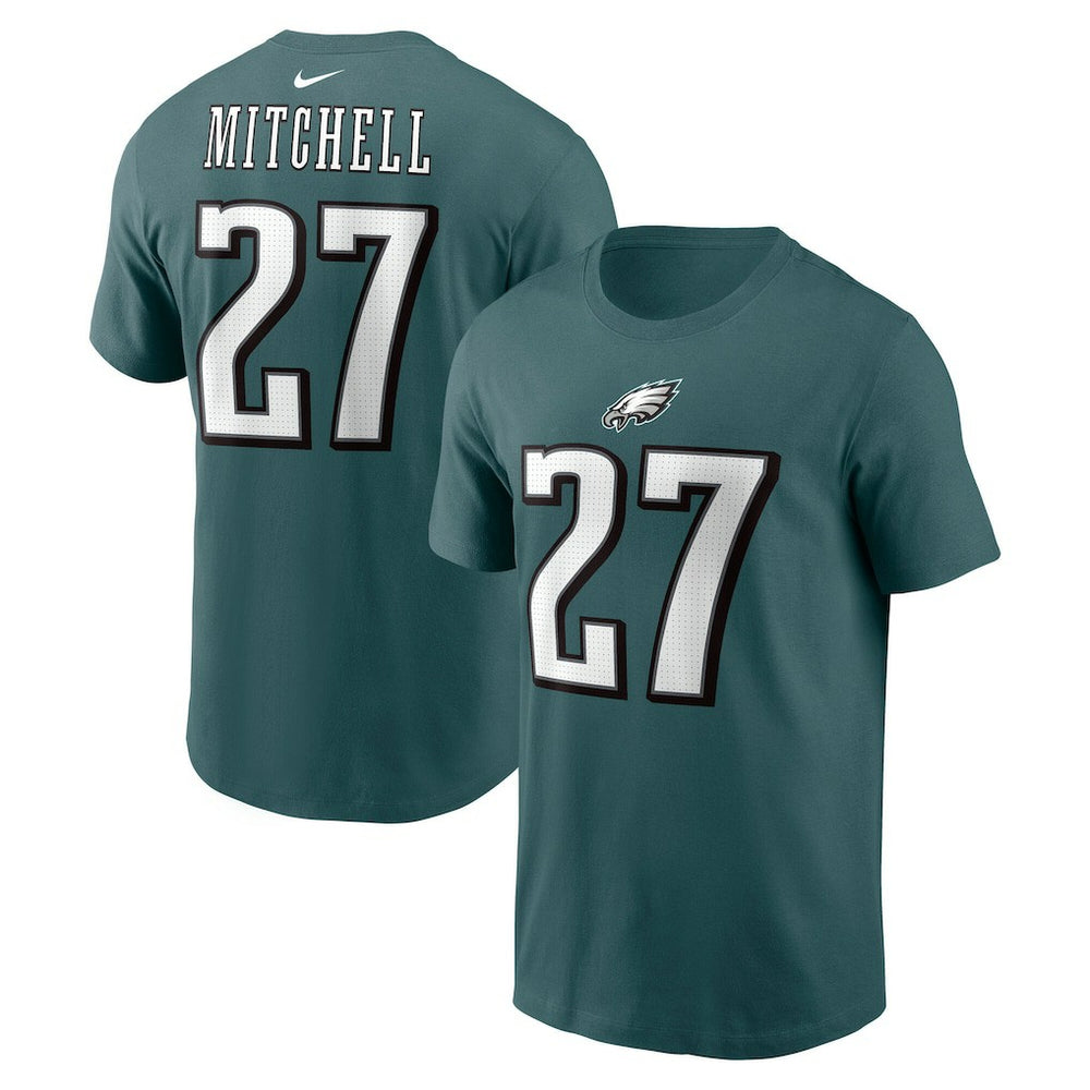 Quinyon Mitchell Philadelphia Eagles Name & Number T-Shirt - Green | Nike for sale
