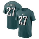 Quinyon Mitchell Philadelphia Eagles Name & Number T-Shirt - Green | Nike for sale