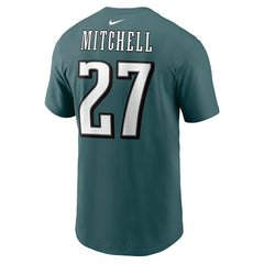Quinyon Mitchell Philadelphia Eagles Name & Number T-Shirt - Green | Nike for sale