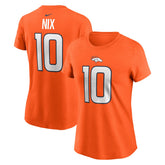 Bo Nix Denver Broncos Women's Name & Number T-Shirt - Orange | Nike sale