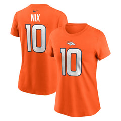 Bo Nix Denver Broncos Women's Name & Number T-Shirt - Orange | Nike sale