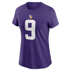 J.J. McCarthy Minnesota Vikings Women's Name & Number T-Shirt - Purple | Nike on sale