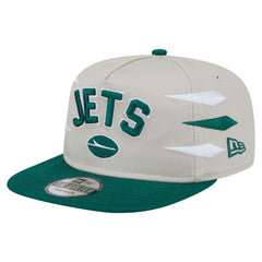 New York Jets New Era Athletic Golfer Snapback Hat - Stone/Green cheap