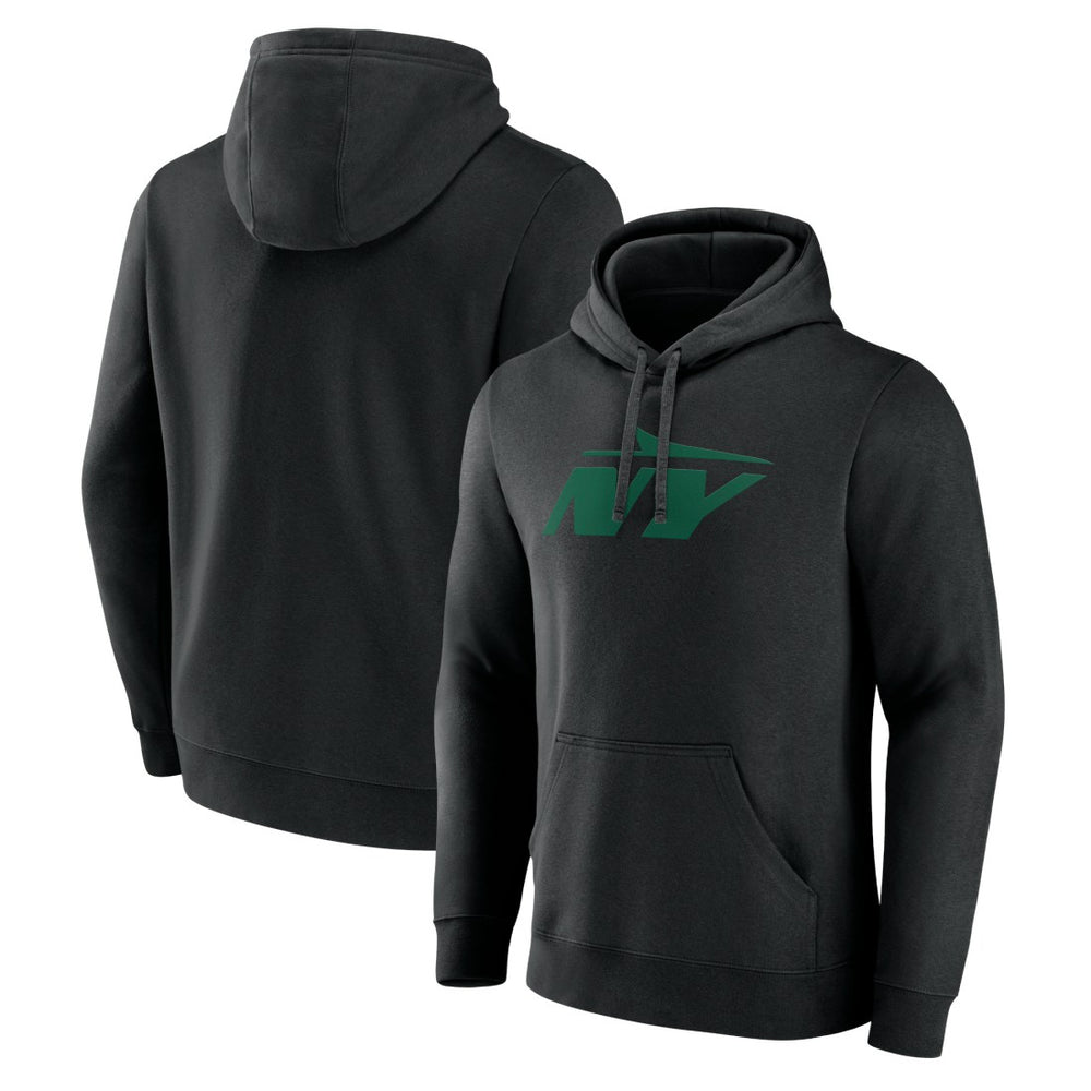 New York Jets Secondary Logo Pullover Hoodie - Black discount