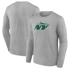 New York Jets Secondary Logo Long Sleeve T-Shirt - Gray on sale