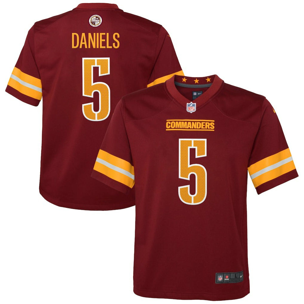 Jayden Daniels Washington Commanders Youth Game Jersey - Burgundy | Nike for sale