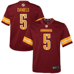 Jayden Daniels Washington Commanders Youth Game Jersey - Burgundy | Nike for sale