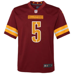 Jayden Daniels Washington Commanders Youth Game Jersey - Burgundy | Nike for sale