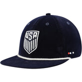 USMNT Unisex Snow Beach Corduroy Adjustable Hat - Navy for sale