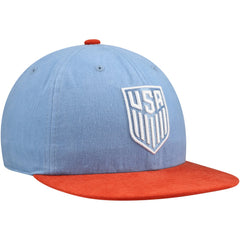 USMNT Unisex Swingman Adjustable Hat - Light Blue/Red sale
