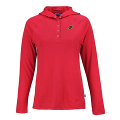 Arizona Cardinals Cutter & Buck Women's Coastline Epic Comfort Eco Recycled Raglan Pullover Hoodie - Red on sale