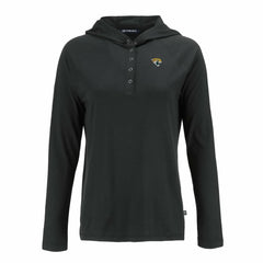 Jacksonville Jaguars Cutter & Buck Women's Coastline Epic Comfort Eco Recycled Raglan Pullover Hoodie - Black online