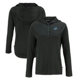 Detroit Lions Cutter & Buck Women's Coastline Epic Comfort Eco Recycled Raglan Pullover Hoodie - Black cheap
