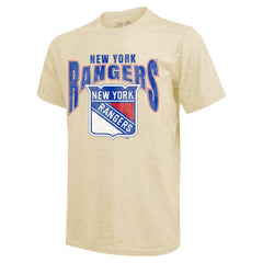 Artemi Panarin New York Rangers Majestic Threads Dynasty Name & Number Tri-Blend T-Shirt Cream