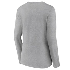 Cleveland Browns Women's Primary Logo Long Sleeve V-Neck T-Shirt - Gray discount