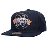 Houston Astros Double Up Snapback Hat - Navy | Mitchell & Ness