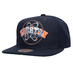 Houston Astros Double Up Snapback Hat - Navy | Mitchell & Ness