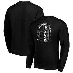 Green Bay Packers Starter Half Helmet Team Graphic Tri-Blend Fleece Pullover Sweatshirt - Black online