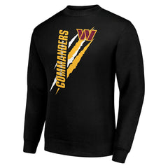 Washington Commanders Starter Color Scratch Team Graphic Fleece Pullover Sweatshirt - Black on sale