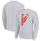 Kansas City Chiefs Starter Color Scratch Team Graphic Fleece Pullover Sweatshirt - Heather Gray for sale