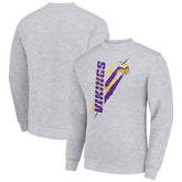 Minnesota Vikings Starter Color Scratch Team Graphic Fleece Pullover Sweatshirt - Heather Gray cheap