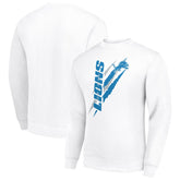 Detroit Lions Starter Color Scratch Team Graphic Fleece Pullover Sweatshirt - White discount