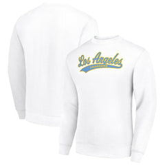 Los Angeles Chargers Starter Tailsweep Team Graphic Tri-Blend Fleece Pullover Sweatshirt - White sale