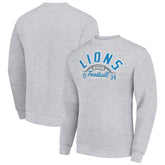 Detroit Lions Starter Half Ball Team Graphic Tri-Blend Fleece Pullover Sweatshirt - Heather Gray sale