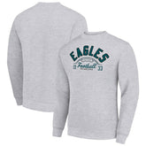 Philadelphia Eagles Starter Half Ball Team Graphic Tri-Blend Fleece Pullover Sweatshirt - Heather Gray online